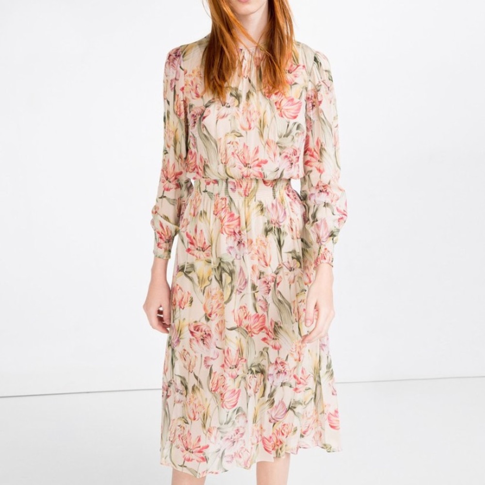 ISO Zara floral dress